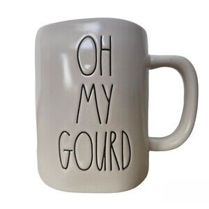 Rae Dunn x Magenta "OH MY GOURD" Ceramic Mug Fall Harvest Thanksgiving 20 oz Cup